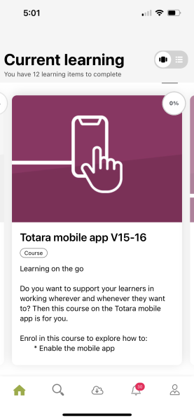 Totara Mobile App